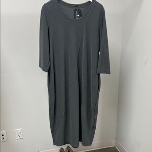Grizas Charcoal Long Sleeve Dress